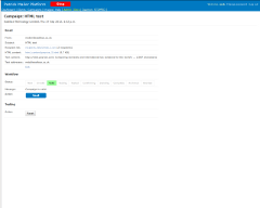 Bulk email platform screenshot